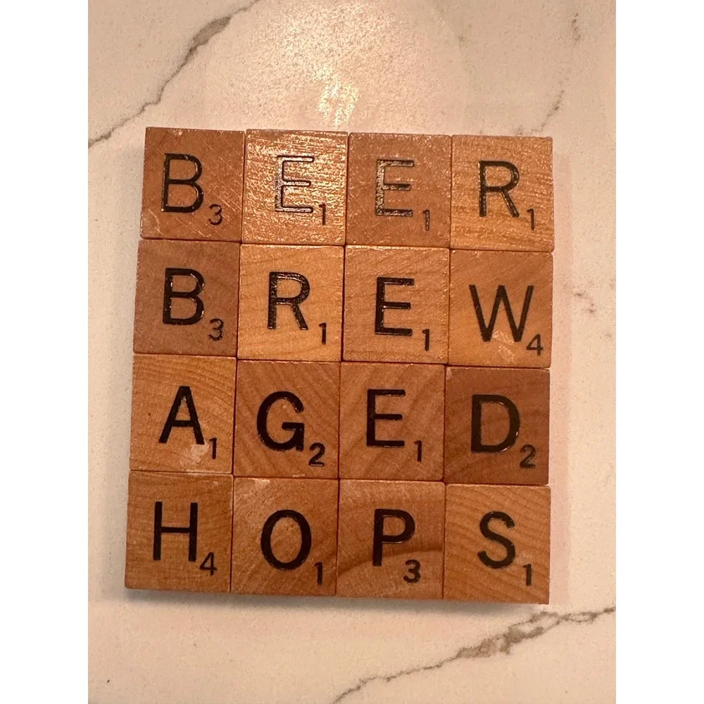 Handmade scrabble tile
